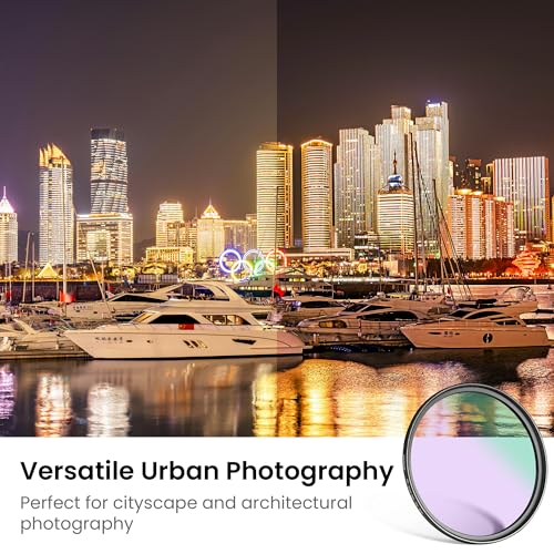 Walking Way 52mm Natural Night Filter for Light Pollution Reduction Nano-Coated Optical Glass for Night Sky/Astrophotography/Star Clarity Anti-Light Pollution Filter