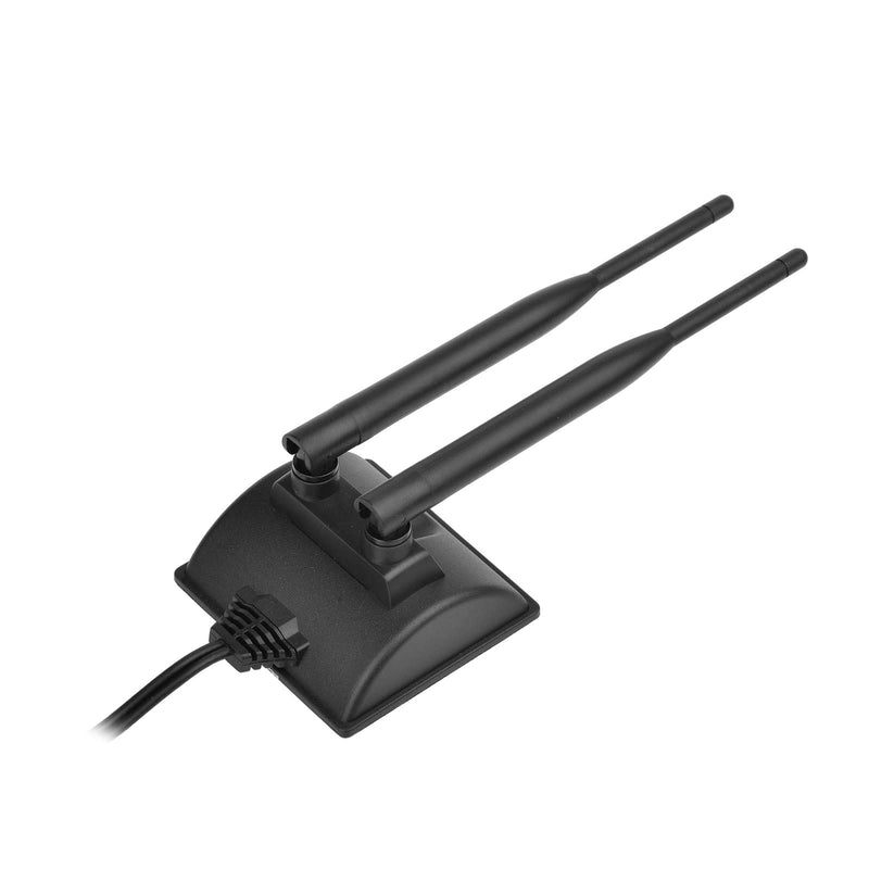 Eightwood Dual Band RP-SMA WiFi Antenna with 2-Pack SMA Male Adapter | 2.4GHz 5GHz Antenna for Desktop PC PCIe WiFi Network Card, Wireless Router, Security Camera