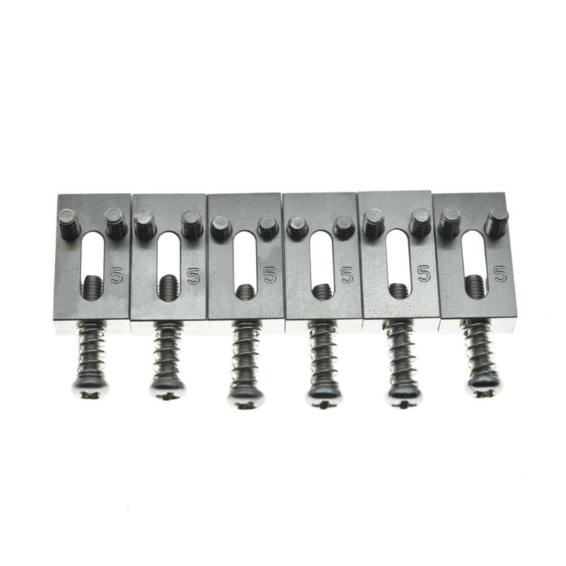 KAISH Premium Stainless Steel Guitar Bridge Roller Saddles Tremolo Bridge Roller Saddle for Stratocaster/Telecaster 10.5mm Width 2-1/16"(10.5mm) width