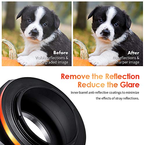 K&F Concept M42 to Fuji X Lens Mount Adapter for M42 Screw Mount Lens to Fujifilm Fuji X-Series X FX Mount Mirrorless Cameras with Matting Varnish Design for Fuji XT2 XT20 XE3 XT1 X-T2