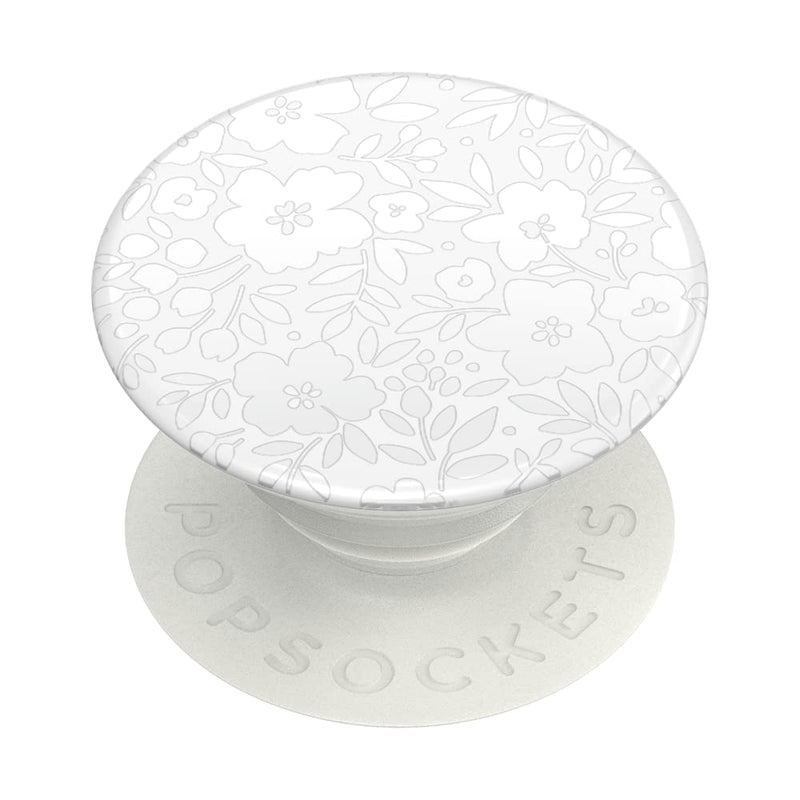 PopSockets Phone Grip with Expanding Kickstand, Floral - Blanc Fresh Adhesive