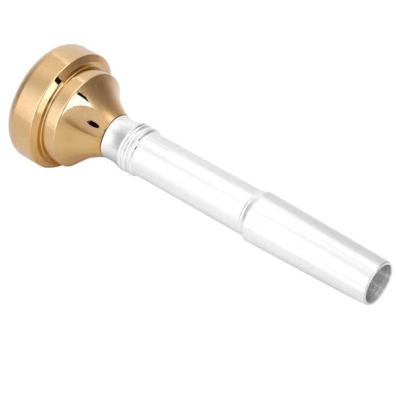 Brass Trumpet Mouthpiece Set with 7C 5C 3C 1.5C, 4 Gold Plated Mouthpiece Cups, Trumpet Accessories for Beginners