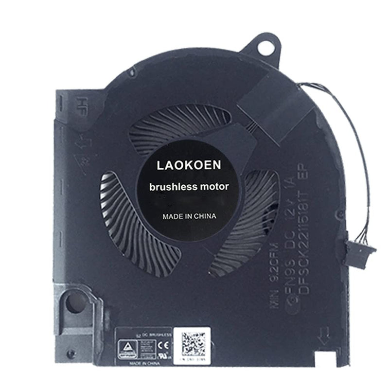 New Replacement Cooling Fans for Dell G15 5510 RTX3050/ti RTX3060/ti, G15 5511 5515 RTX3050/ti Laptop P/N：EG75071S1-C090-S9A EG75071S1-C100-S9A FN9R FN9S DC 12V,(Not Fit for GTX1650/ti RTX3070/ti)