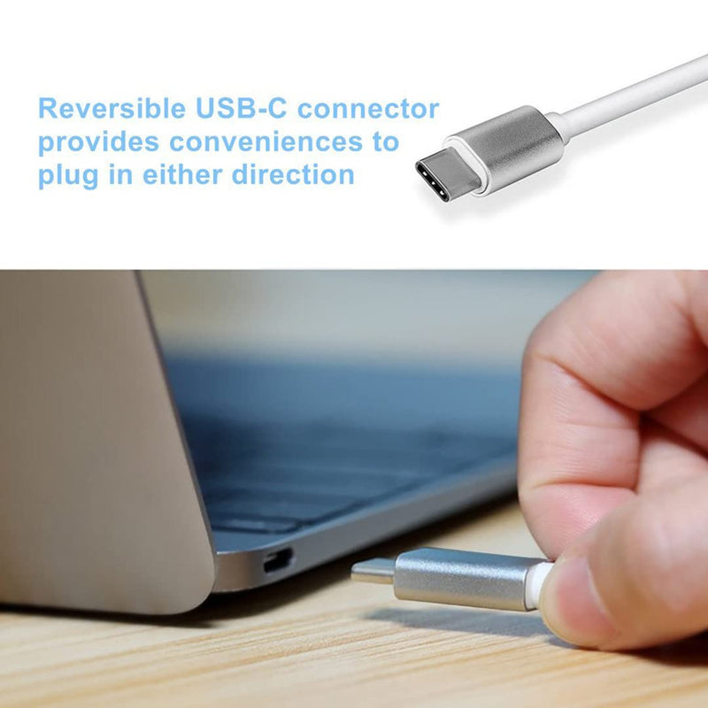 USB-C to VGA Adapter, USB 3.1 Type C (Thunderbolt 3) to VGA Converter Compatible with MacBook Pro, New MacBook, MacBook Air 2018, Dell XPS 13/15, Surface Book 2 and More (Gray) Gray