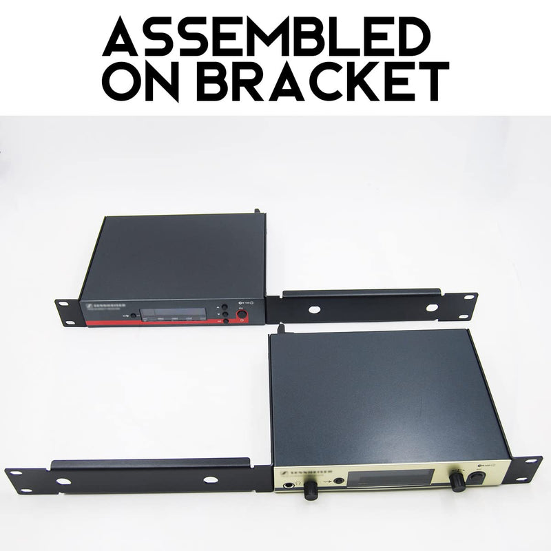 Rack Mount Kit Fit for Senheiser ew G 3 G 4 (ew100 135 300 335 835 845 935 945) Singe Receiver GA 3 GA 4 Mounting on 19 Inches Standard Installation Hardware