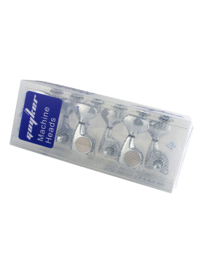 [AUSTRALIA] - Guyker Guitar Machine Heads (3L + 3R) – 1:21 Sealed Tuning Key Pegs Tuners Set Replacement for ST TL SG Style Electric or Acoustic Guitars – Chrome 