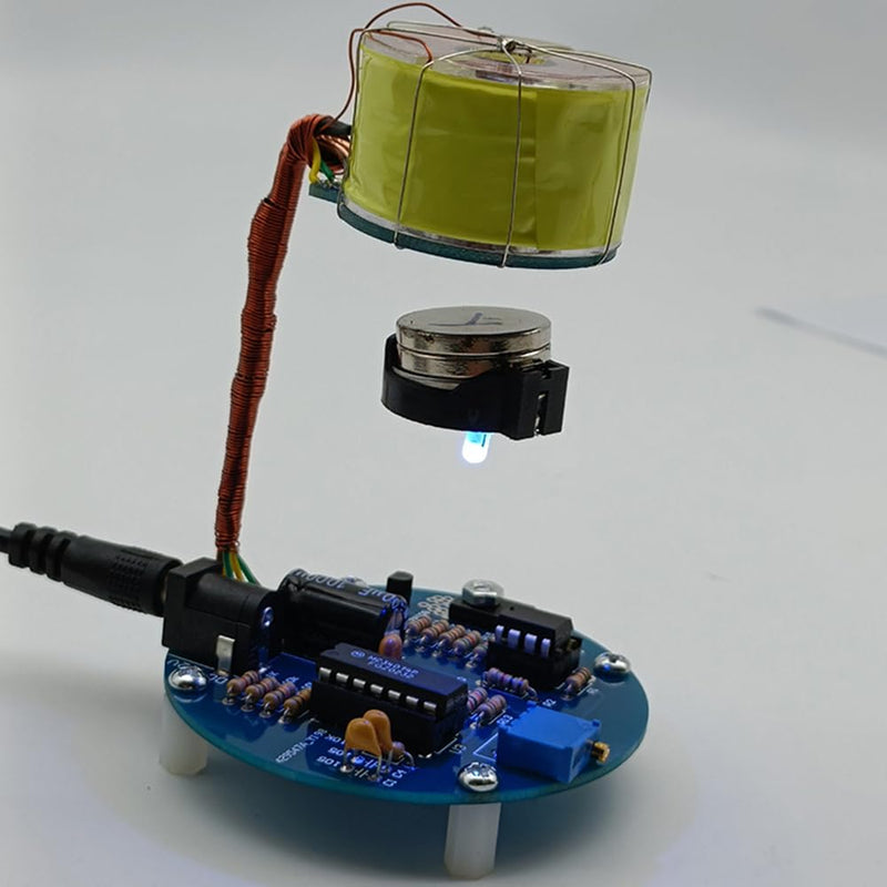 1 Piece Copper Magnetic Floating Coil, DIY Coil, 1000 Rotations, Wire Diameter 0.35 mm, Experiment Coil, Large Magnetic Levitation Coil (With Iron Core) With Iron Core