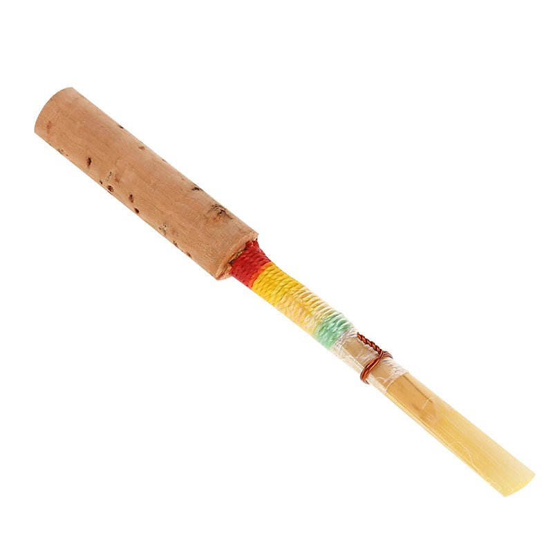 [AUSTRALIA] - 4Pcs Oboe Medium Soft Oboe Reeds Cork Wind Instrument Parts with Transparent Tube Sleeve Playing Accessories 