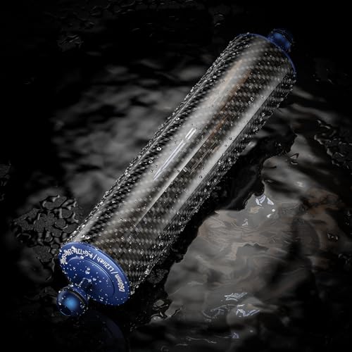 Carbon Fiber Underwater Float Arm with Dual Ball Mounts for Photography and Video, Compatible with Diving Trays, Video Lights, Strobes (Blue, 60mm12') 60mm12' blue