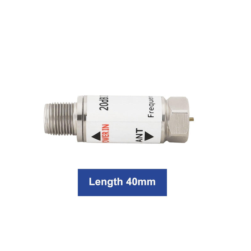 LT Easiyl 2 x 20 dB Inline Amplifier 10-2400 MHz Inline Satellite Amplifier Singal Booster Replacement for AMP SAT DVB-T Amplifier