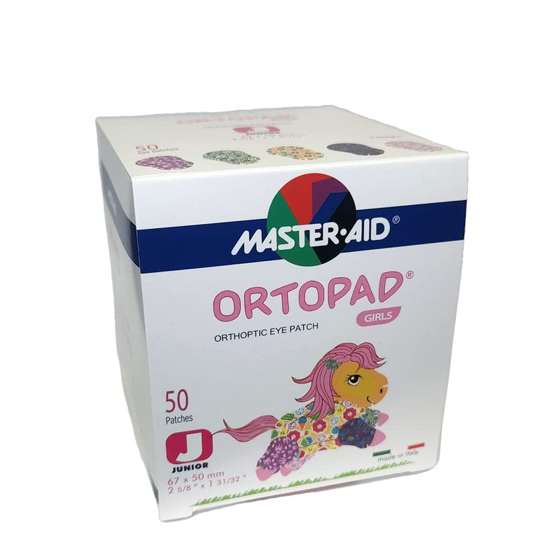 Ortopad® Bamboo Girls Eye Patches, 50/Box (Junior Size, 0-2 yrs) Ice Cream Pack 50 Count (Pack of 1)