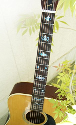 Jockomo Old Banjo Type Guitar Inlay Sticker Abalone Blue