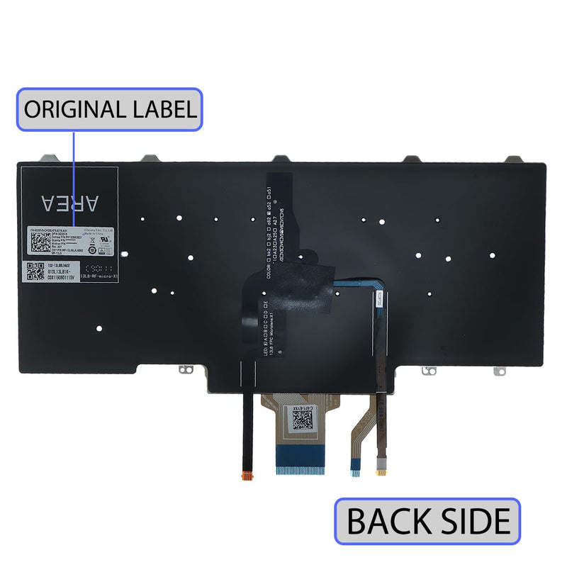 Latin Spanish Keyboard Replacement Compatible with Dell Latitude E5450 E7450 E5470 E7470,Backlit,Pointing Stick Version, Latin Spanish