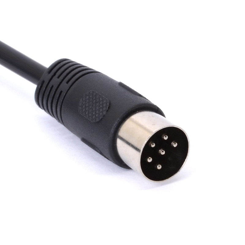 MIDI DIN 6 Pin Cable Male to Male DIN Plug Instrument Converter Adapter Midi 6pin Audio Cord for Microphone Guitar (1 M / 3.3Ft) 1 M / 3.3Ft
