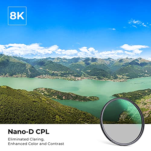 K&F CONCEPT 52mm Circular Polarizing Waterproof 24 Multi-Coated CPL Filter