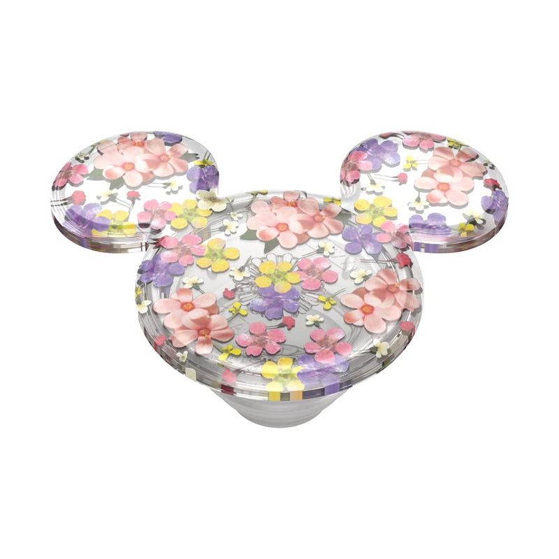 PopSockets Phone Grip with Expanding Kickstand, Mickey Earridescent - Cascading Flowers Adhesive