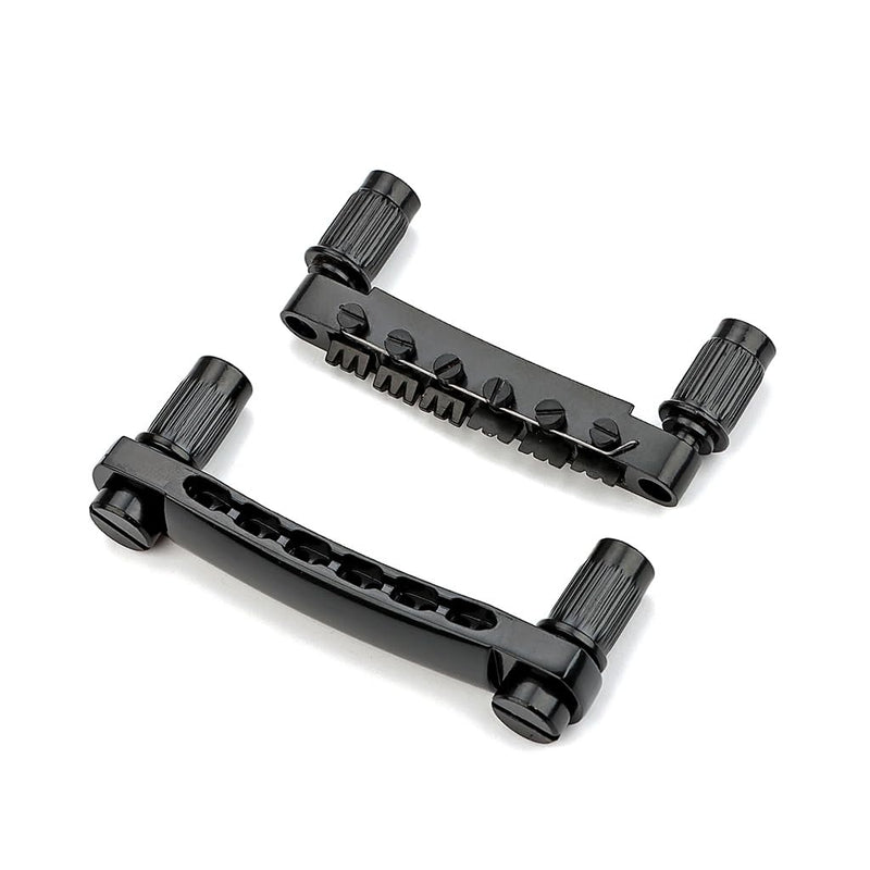 [AUSTRALIA] - 12 String Saddle Tune-O-Matic Bridge & Tailpiece Set For Lp Electric Guitar Parts Black 