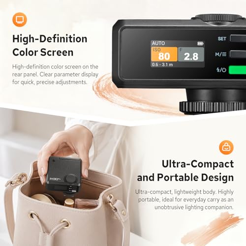 Godox iM30Pro iM30 Pro Mini Camera Flash, GN15 Mini Flash, AUTO/Manual Mode