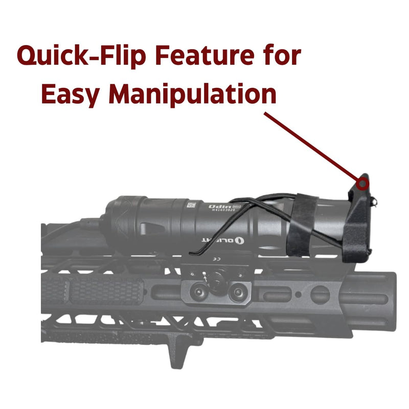 [AUSTRALIA] - Light Cover for Weapon Mounted Flashlights | Rifle Lens Cap Compatible for Surefire/Streamlight/Olight/Cloud Defense (Medium) Medium 