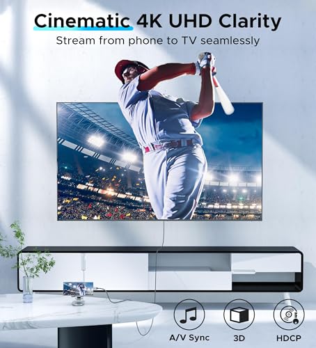 Warrky USB C to HDMI Cable 4K, 15ft [Braided, High Speed] Thunderbolt 3 to HDMI Adapter Compatible for New iPad, MacBook Pro/Air, iMac, Galaxy S20 S10 S9 S8, Surface, Dell, HP (Pack of 2) 15FT (Pack of 2) 1 Pack