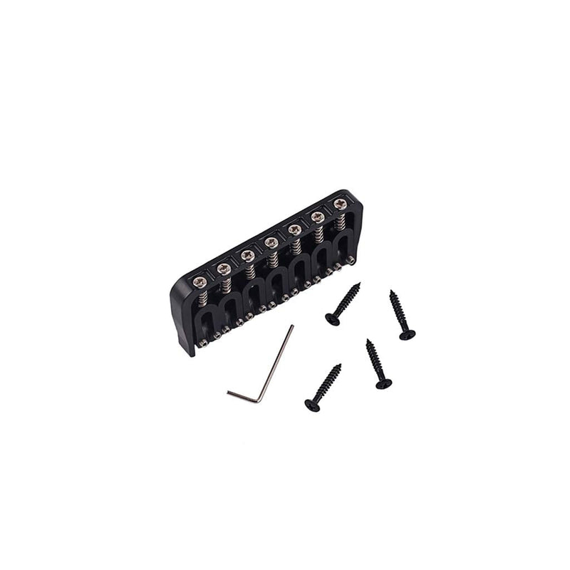 [AUSTRALIA] - Alnicov Electric Guitar 7 String Saddle Bridge，for Guitar Hardtail Bridges Replacement Part Black 
