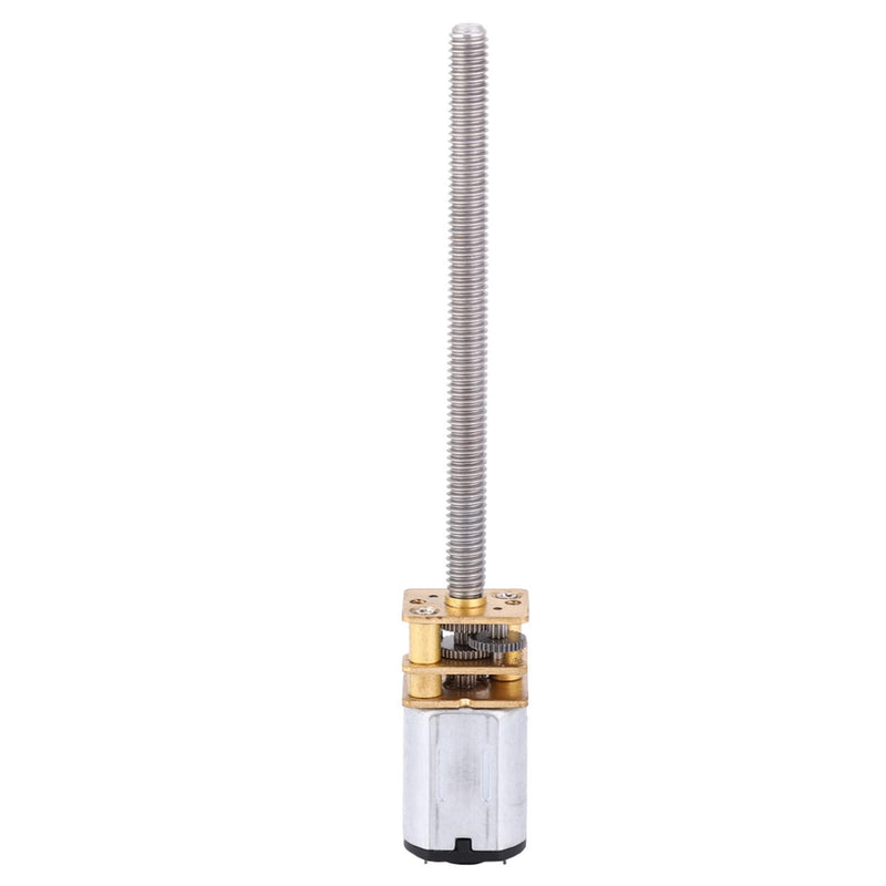 [AUSTRALIA] - ViaGasaFamido N20 Gear Motor Mini Metal Gear Motor Speed Reducer for Lead Ball Screws DC with 55 mm Long M4 Threaded Spindle (200 Rpm), Gear Motor 