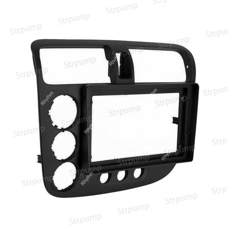 9'' Car Radio Stereo Dash Frame Fascia Bezel Panel Compatible for Honda Civic 2001 02 03 04 05 Mount Kit LHD LHD Frame