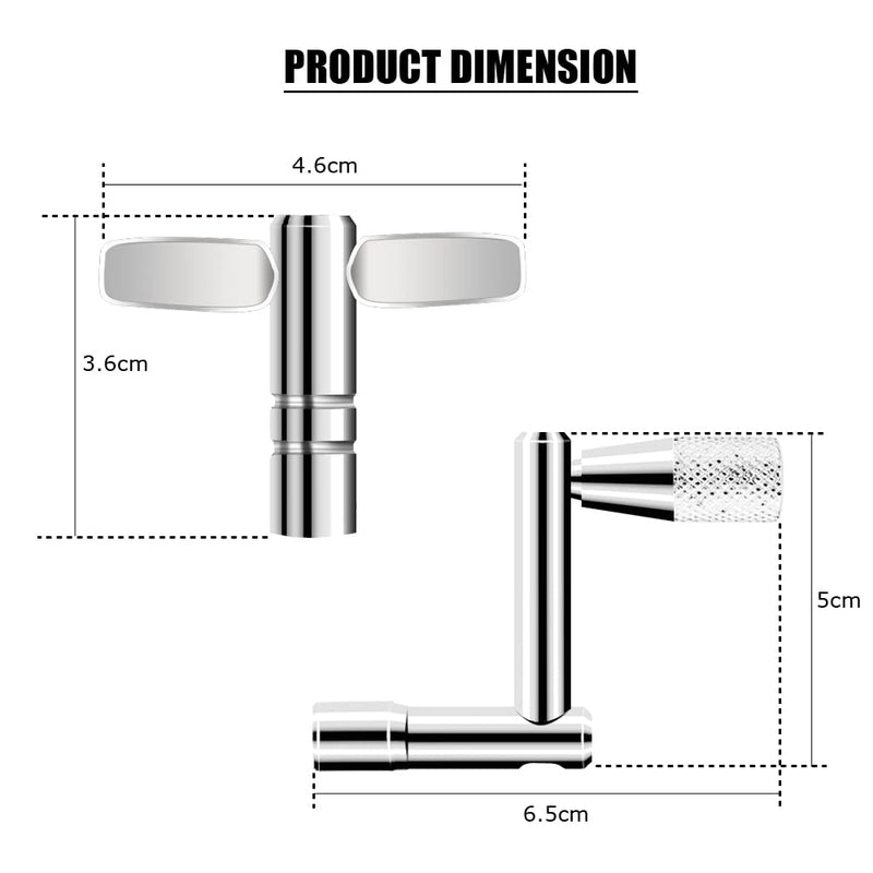 Drum Keys 3 Pack Universal Drum Tuning Key with Continuous Motion Speed Key
