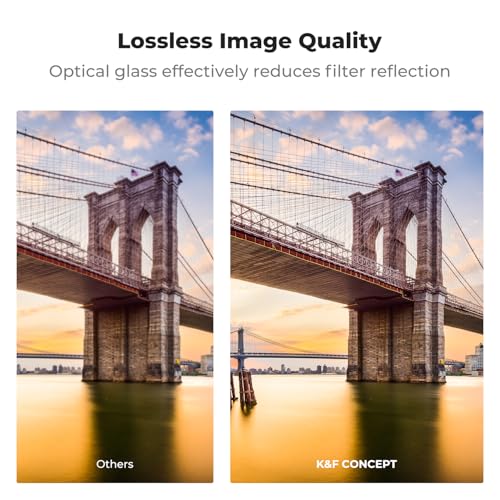 K&F CONCEPT 49mm ND64 ND Lens Filter (6-Stop Fixed Neutral Density Filter)