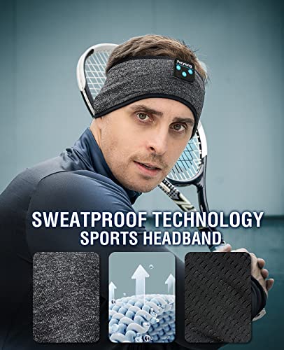 [AUSTRALIA] - Sleep Headphones, Headb, Headphones, Bluetooth Headb, Sleeping Headphones for Side Sleeper, Elastic Music Sleep B, Cozy ASMR Wireless Eye Mask Tech Gadgets Gifts for Men Women Coalblack 