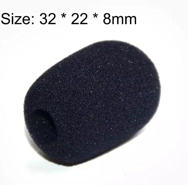 10pcs Black Mini Foam Microphone Windscreens,microphone Cover Foam,headset Microphone Pads,lapel Headset Microphone Windscreens,foam Microphone Covers,high Density Foam for Headset Protection Covers