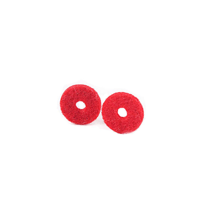 Alnicov 90PCS 12.5MM Piano Felt Front Rail Regulating Punchings Red Keyboard Balance Washers Repair Parts