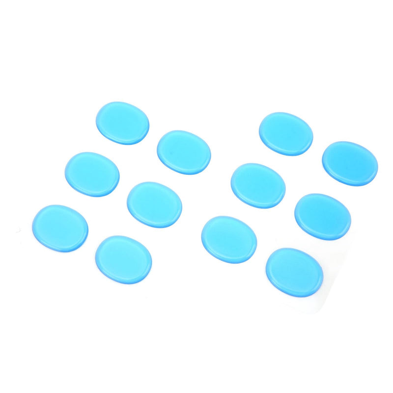 30Pcs Drum Dampeners Gel Pads Silicone Drum Silencers Sound Dampening Muffler Pads, Drum Dampeners Gels Silicone Gel Pads Soft Drum Dampeners for Drums Cymbals Tone Control,Black,Blue(Blue)