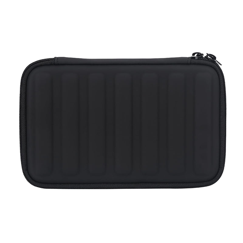 Harmonica Storage Bag Zippered Case 7 Harmonicas PU Leather Black Lightweight Portable Fits Harmonica Lovers