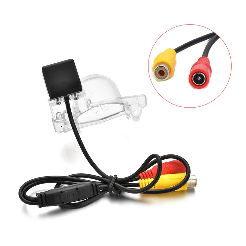 Vlicevrn HD 8 LED Car Rear View Camera Night Vision Backup Parking Camera Waterproof IP68 Vehicle Camera for Honda CRV CR-V FRV FR-V HRV HR-V MRV MR-V Odyssey Crosstour Insight Jazz Fit Hatchback