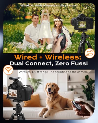 for Nikon Rechargeable Remote Shutter Release - Wireless Remote Control for Nikon