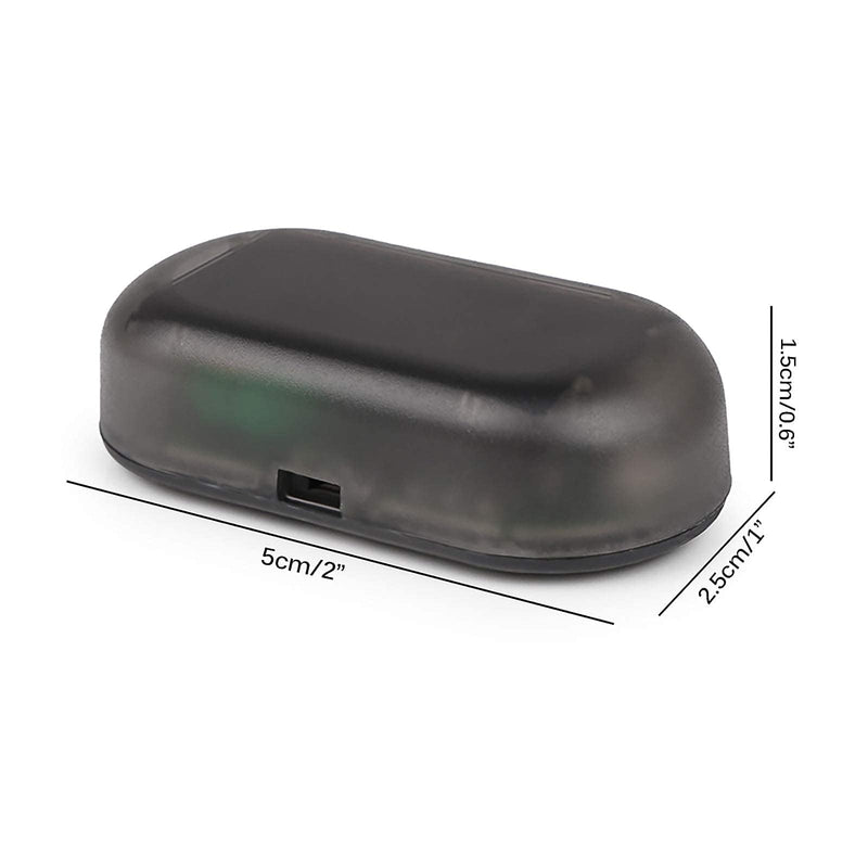 [AUSTRALIA] - Solar Car Alarm LED Light, 1Pack Anti-Theft LED Flashing Security Light Car Security Anti Theft Device Red Light Self-Adhesive Fake Lamp 
