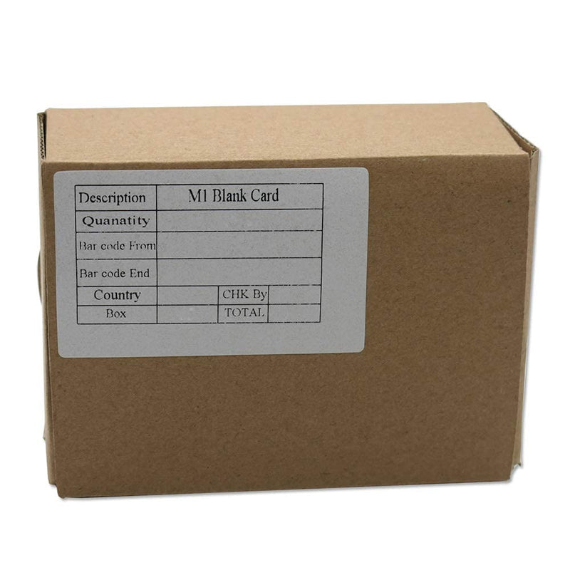 [AUSTRALIA] - 50 Pack MIFARE 1 Classic 1K RFID Smart Intelligent Card, ISO 14443A 13.56MHZ Blank Smart IC Card, Contactless Hotel Key Cards Access Control Card Sublimation Printable CR80 3 3/8" x 2 1/8" 50pcs 