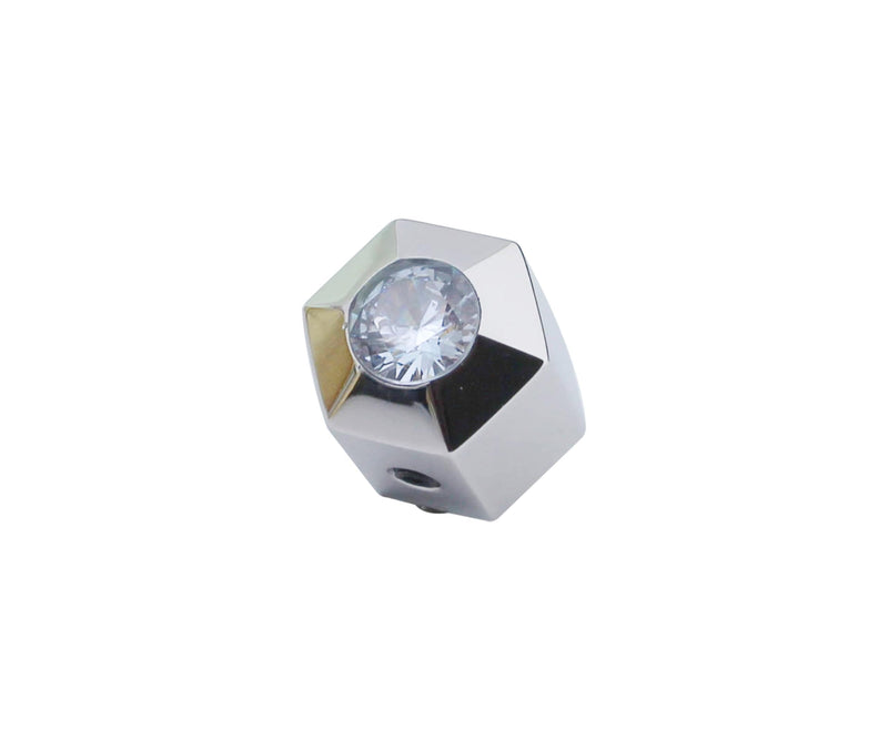 Guyker Potentiometer Control Knobs with 6mm Dia. Shaft Pots - 3PCS High Grade Stainless Steel Speed Tone Volume Knob with Diamond Top Replacement for Electric Guitar or Precision Bass, CKB024 chrome