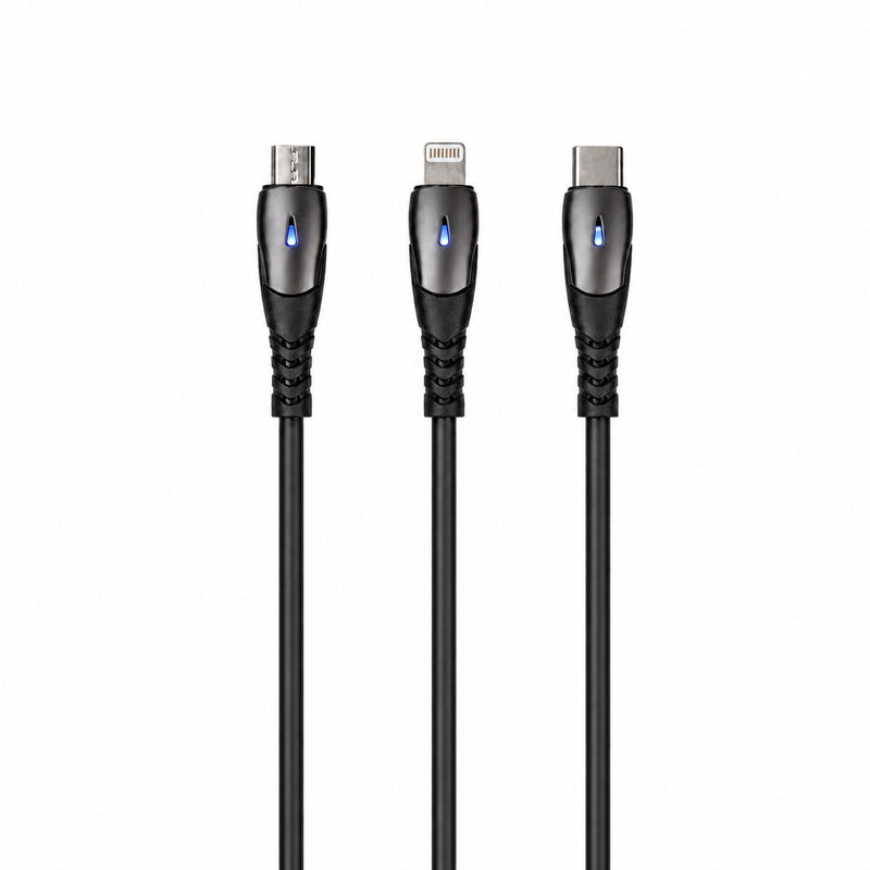 Mission Darkness USB Cable Set – UL-Certified Shielded Cables for Digital Forensics & RF-Shielded Enclosures – Includes USB-A, USB-C, Micro USB, Lightning-Compatible, Extension Cables & Zipper Pouch