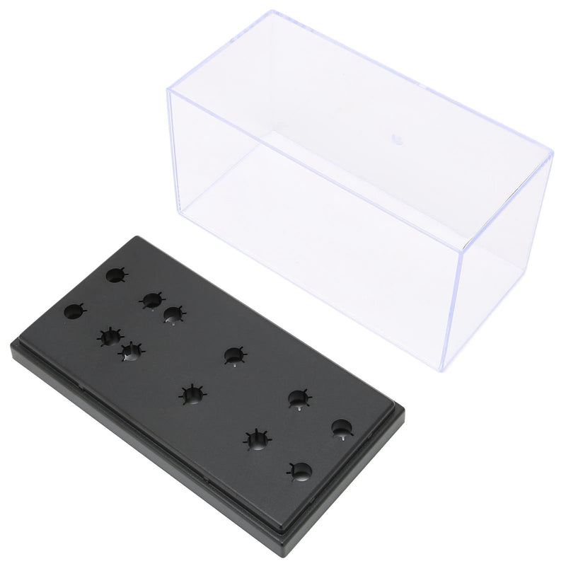 Phonograph Headshell Storage Display Box, Acouto Nobso D Headshell Cartridge Keeper Phono Shell Case Turntable Holder Player Headshell Keeper Home Music Acrylic Phonograph Shell Case Phono Case