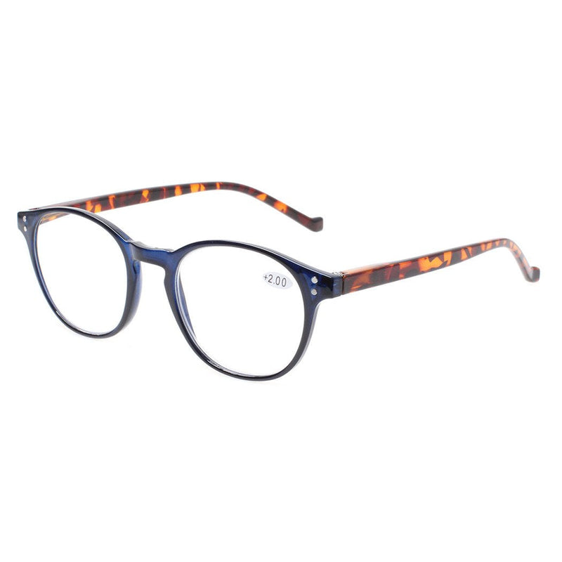NORPERWIS 5 Pairs Reading Glasses - Standard Fit Spring Hinge Readers Glasses for Men and Women 5 Pack Mix Color 2.5 x