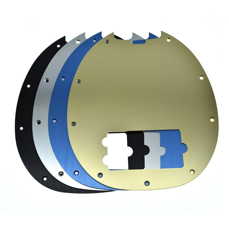 KAISH Metal Aluminium Anodized Bass Pickguard Scratch Plate for Music Man Classic 4 String StingRay Bass Black