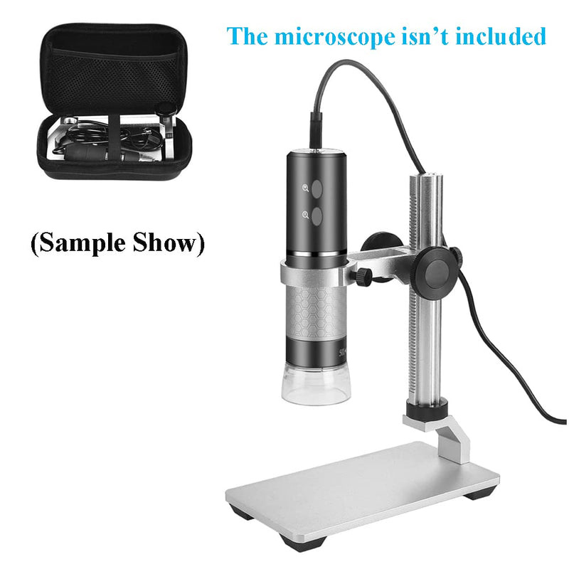 Aluminum Alloy Microscope Stand Holder for Digital Microscope, Stable and Durable, Adjusted Up and Down, Metal Stand Bracket with Portable Carrying Case