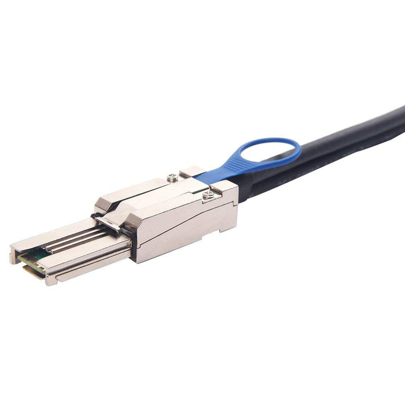 [AUSTRALIA] - SFF-8088 to SFF-8088 External Mini SAS HD Cable, 3G/6Gbps SAS2.0 26Pin Hybrid Cable Attached SCSI for Raid Systems, DAS, External Storage Systems and Servers, 100-Ohm, 1-m(3.3ft) SFF-8088 to SFF-8088 1m 