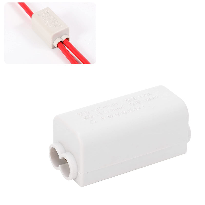 2-Piece Terminal Blocks High Performance Main Divider T Shape 1-in-2-Out Wiring Terminal Block Quick Splice Terminal Blocks Cable Connection Zk-1310 1000V 80A with Insulation Shell