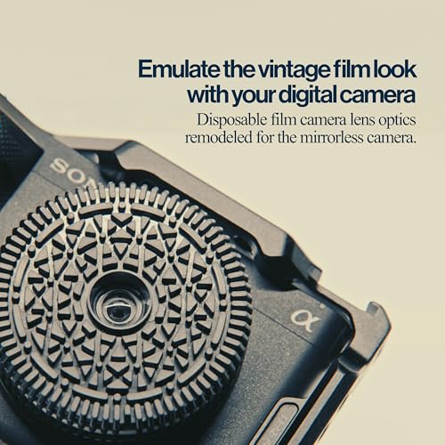 Original Retropia Repurposed Disposable Camera Mirrorless Lens | Unlimited Film-Look Photos | Compact Pancake Lens, 32mm Focal Length & Fixed f/11 Aperture (Nikon Z-Mount Mirrorless Compatible) Nikon Z-Mount Compatible