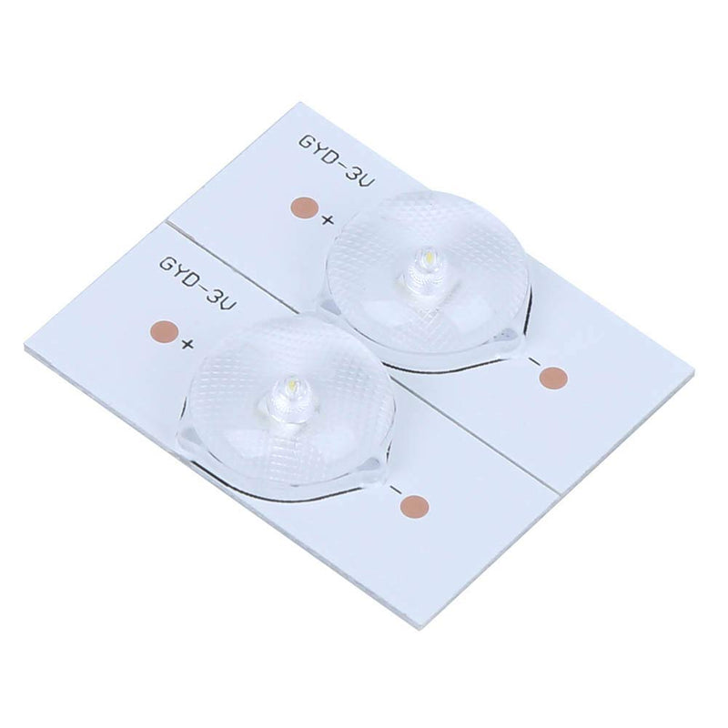 20pcs SMD Lamp Beads, Universal 3V SMD LED, Optical Lens Filter with High Hardness, Repair and Replacement Parts for LED Strips and TV Strips (White)