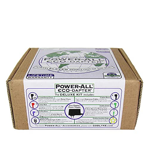 Godlyke Power-All Eco-Dapter Guitar Effects Pedal Power Supply - DELUXE KIT (PA-9ECD)