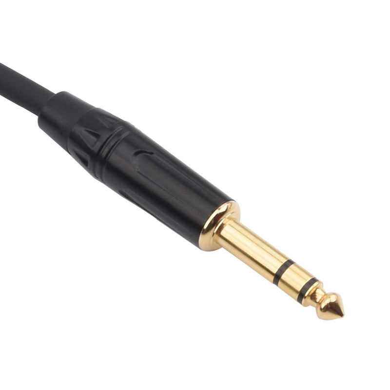 Disino 1/4 Inch TRS to XLR Male Balanced Signal Interconnect Cable Quarter inch to XLR Patch Cable - 10 Feet